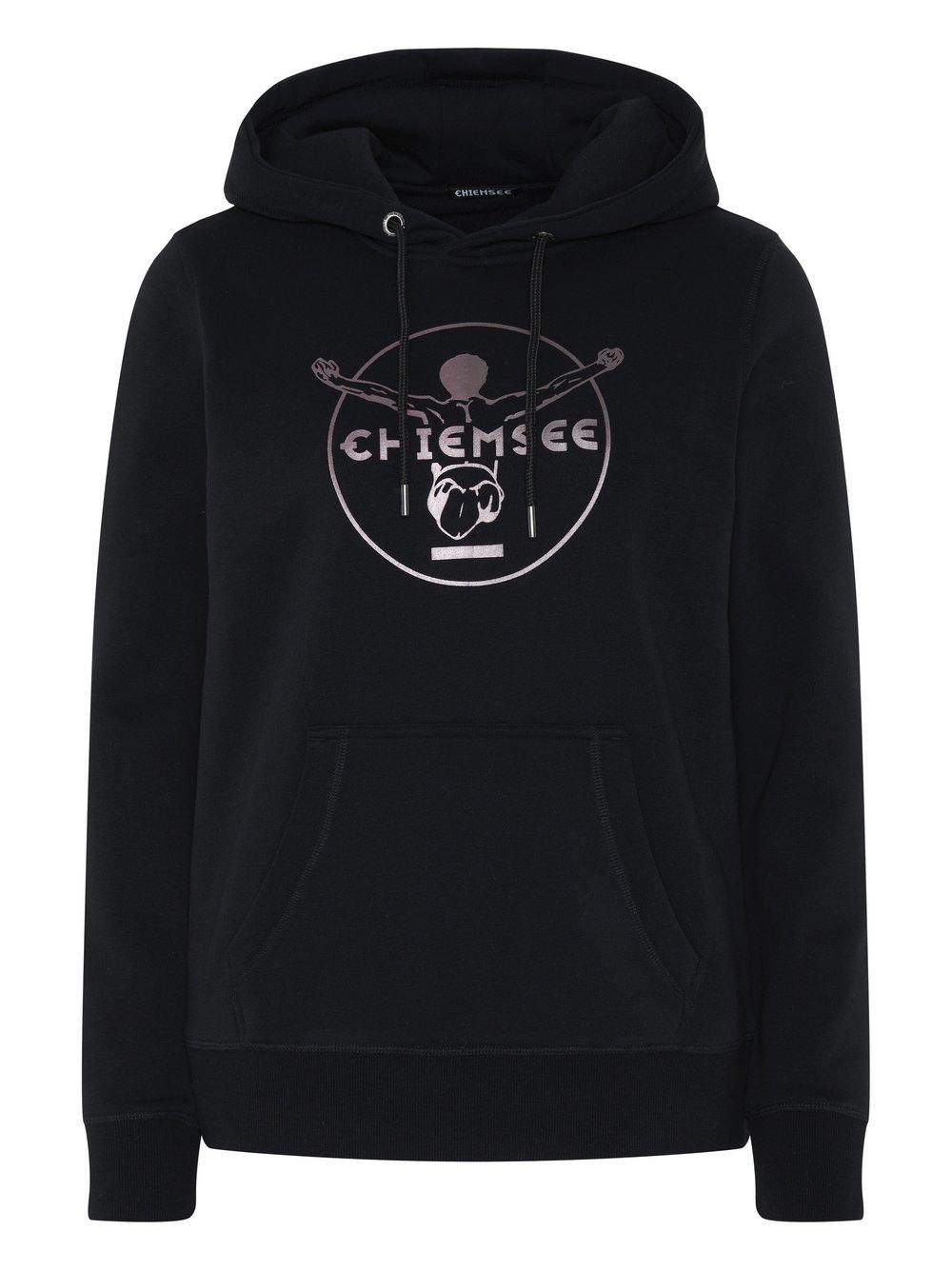 Chiemsee Hoodie Damen Baumwolle bedruckt, schwarz von Chiemsee