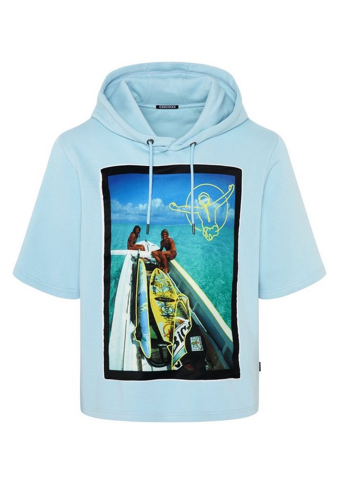 Chiemsee Kapuzensweatshirt Kurzarm-Hoodie mit Frontprint 1 von Chiemsee