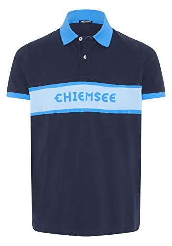 CHIEMSEE Poloshirt mit Logo und Kontraststreifen von CHIEMSEE