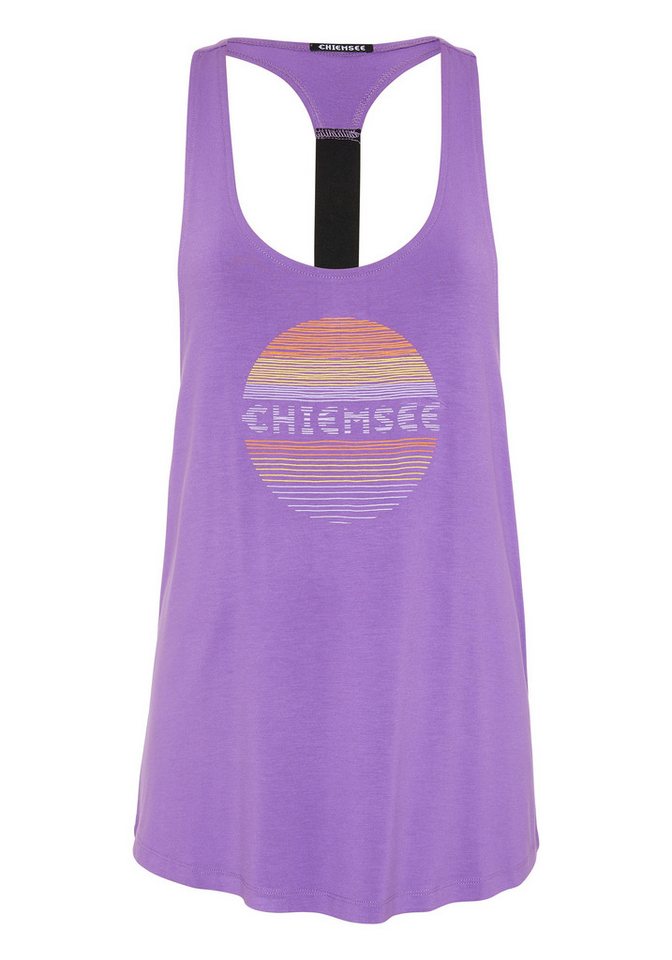 Chiemsee Spaghettitop Hängerchen mit Frontprint und Label-Strap hinten 1 von Chiemsee