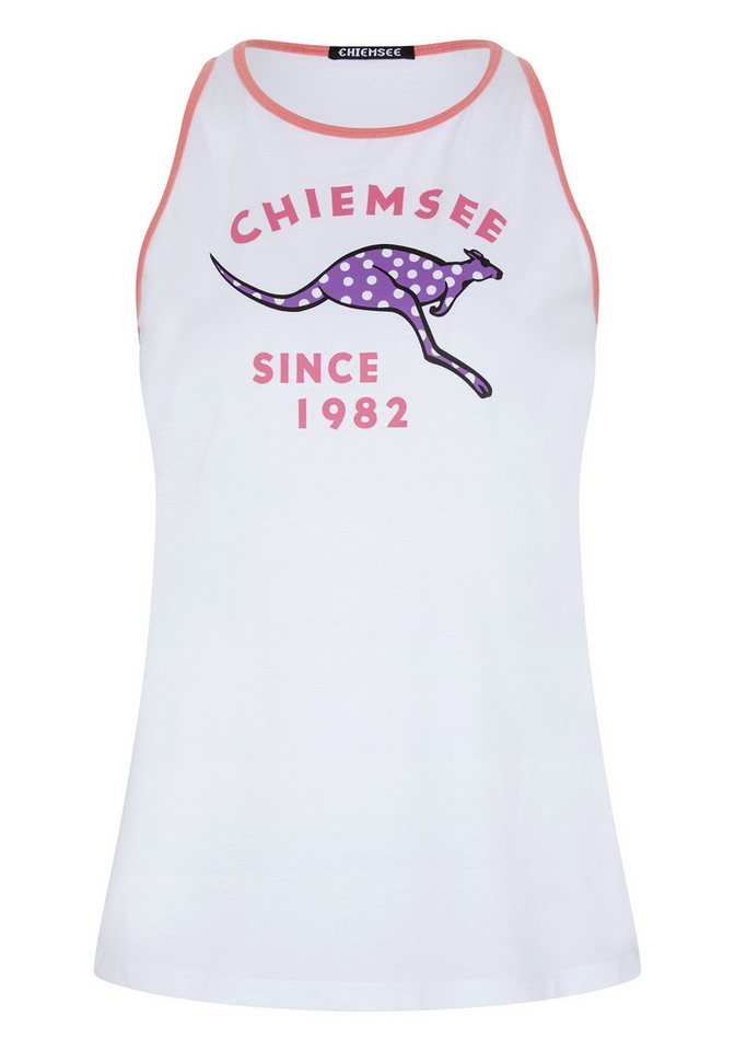 Chiemsee Spaghettitop Top mit Animal-Motiv und Label-Schriftzug 1 von Chiemsee