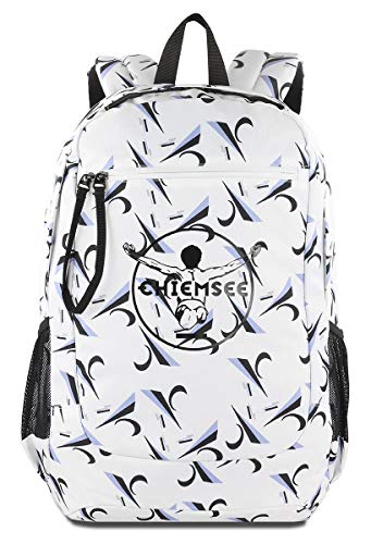 Chiemsee Surf n Turf Rucksack Medium für Damen und Herren – 15 Zoll Laptopfach – Hochwertiger Männer Laptoprucksack – Business Arbeitsrucksack Alltagsrucksack, Weiß von Chiemsee