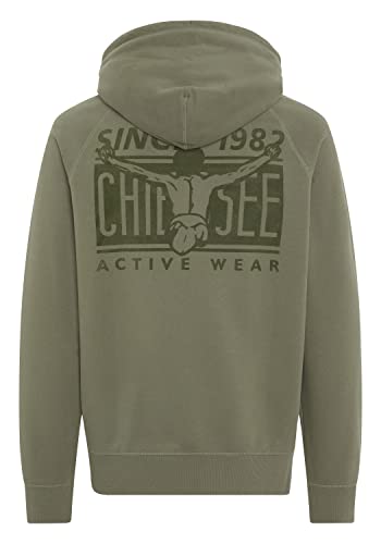 Chiemsee Sweatjacke Rückenprint, 18-0515 Dusty Olive von Chiemsee