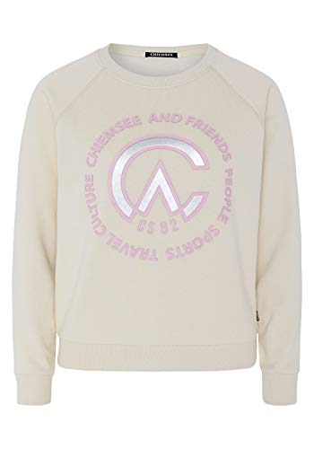 Chiemsee Sweatshirt mit lässiger Passform - GOTS-Zertifiziert L White Sand von Chiemsee