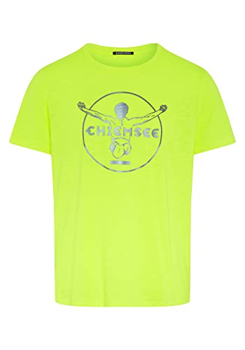 Chiemsee T-Shirt mit gedrucktem Label-Symbol, Safety Yellow von Chiemsee