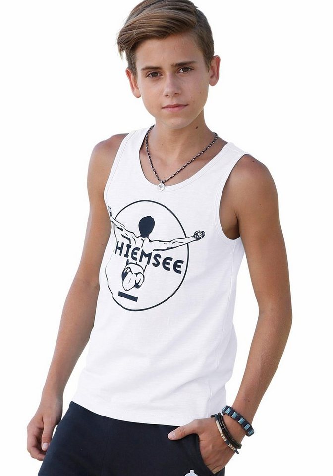 Chiemsee Tanktop BASIC mit Logo-Druck in Kontrast von Chiemsee