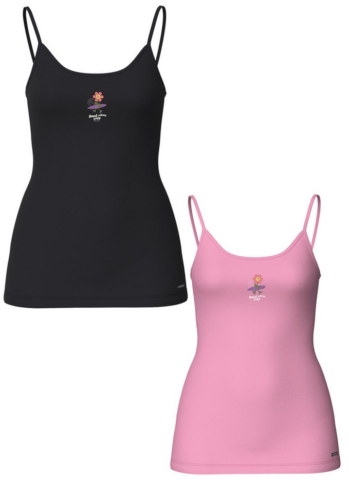 Chiemsee Tanktop Girls 2er Pack mit Kleinem Print von Chiemsee