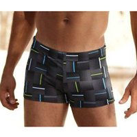 Witt Weiden Herren Boxer-Badehose schwarz-grau von Chiemsee