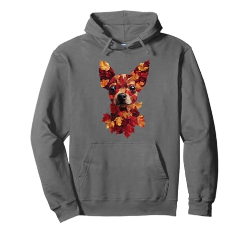 Chihuahua Herbstlaub Herbst Hund Chihuahua Mama Pullover Hoodie von Chihuahua Autumn Leaves - Fall Gifts