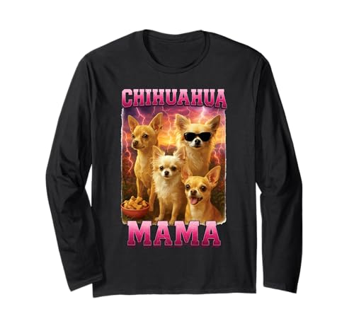 Chihuahua Mama Langarmshirt Chihuahua Mama Langarmshirt von Chihuahua Design