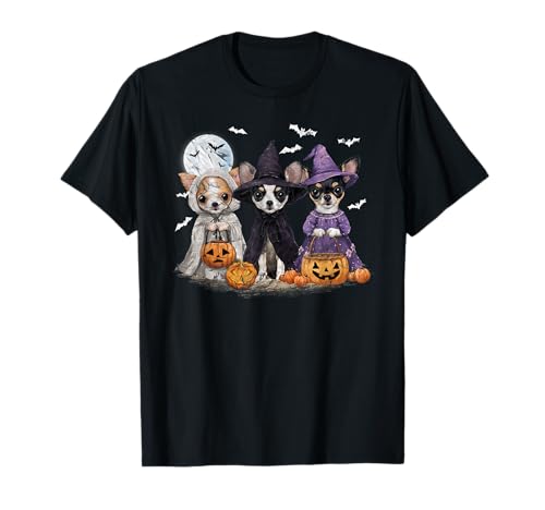 Herren Damen Chihuahua Happy Halloween Hundeliebhaber T-Shirt Herren Damen Chihuahua Happy Halloween Hundeliebhaber T-Shirt von Chihuahua Dog Pumpkin Happy Halloween