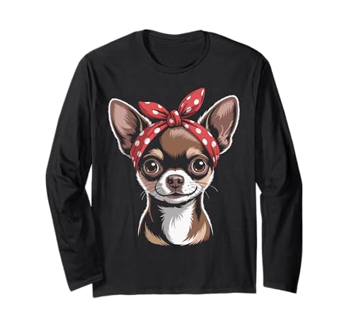 Mädchen Chihuahua Langarmshirt Mädchen Chihuahua Langarmshirt von Chihuahua Lover Gifts & Tees