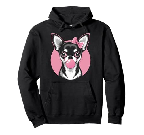Mädchen Chihuahua Pink Bubblegum Chihuahua Pullover Hoodie Mädchen Chihuahua Pink Bubblegum Chihuahua Pullover Hoodie von Chihuahua Lover Gifts & Tees