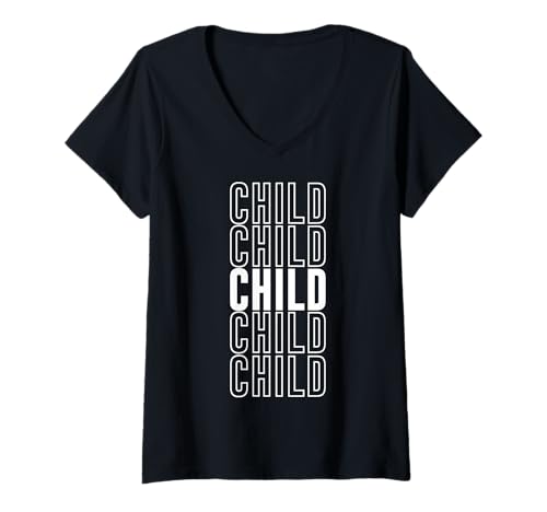 Damen Kind T-Shirt mit V-Ausschnitt Damen Kind T-Shirt mit V-Ausschnitt von Child Apparel