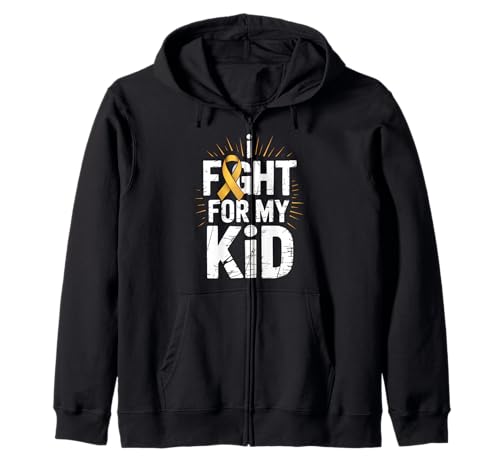 Kindheitskrebs-Bewusstsein Mama Papa Kapuzenjacke von Childhood Cancer Awareness Mom Dad Tees