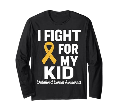 Kindheitskrebs-Bewusstsein Mama Papa Langarmshirt von Childhood Cancer Awareness Mom Dad Tees