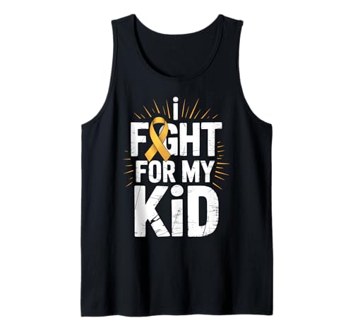 Kindheitskrebs-Bewusstsein Mama Papa Tank Top von Childhood Cancer Awareness Mom Dad Tees