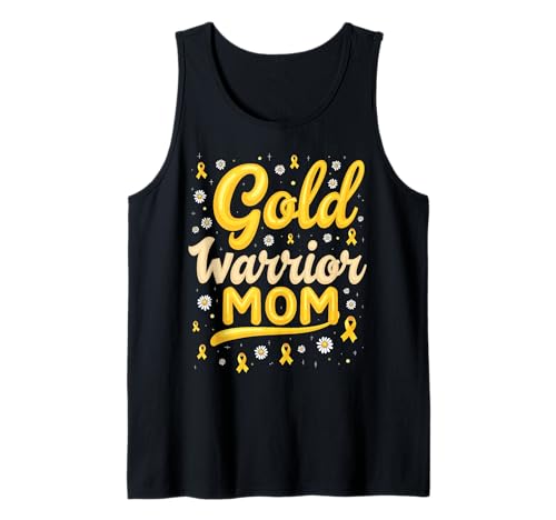 Kindheitskrebs-Bewusstsein Mama Tank Top von Childhood Cancer Awareness Mom Support Apparel