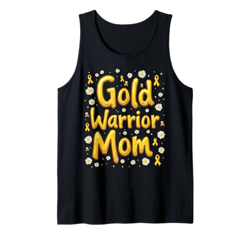 Kindheitskrebs-Bewusstsein Mama Tank Top von Childhood Cancer Awareness Mom Support Tees