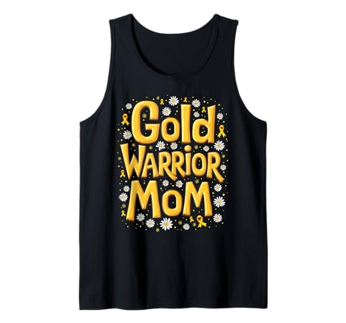 Kindheitskrebs-Bewusstsein Mama Tank Top von Childhood Cancer Awareness Mom Support Tees