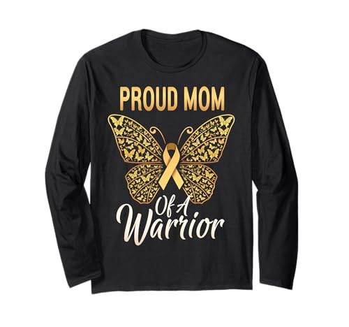 Kindheitskrebs-Bewusstsein Mama Langarmshirt von Childhood Cancer Awareness Mom Tees & Gifts