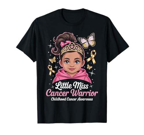 Black Girl Kindheit Krebs Krieger September Bewusstsein Kinder T-Shirt Black Girl Kindheit Krebs Krieger September Bewusstsein Kinder T-Shirt von Childhood Cancer Tees NYC