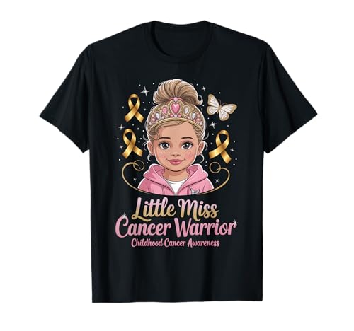 Kindheit Krebs Krieger Mädchen September Bewusstsein Kinder T-Shirt Kindheit Krebs Krieger Mädchen September Bewusstsein Kinder T-Shirt von Childhood Cancer Tees NYC