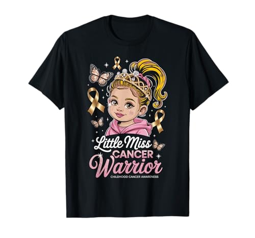 Kindheit Krebs Krieger Mädchen September Bewusstsein Kinder T-Shirt Kindheit Krebs Krieger Mädchen September Bewusstsein Kinder T-Shirt von Childhood Cancer Tees NYC