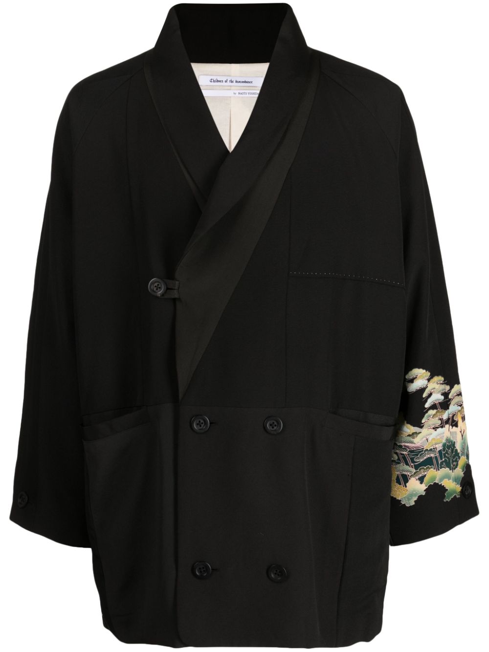 Children Of The Discordance Kimono-Jacke mit Blumenstickerei - Schwarz von Children Of The Discordance