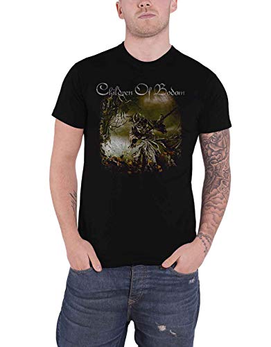 Children of Bodom T Shirt Nouveau Reaper Band Logo Nue offiziell Herren Schwarz von Children Of Bodom