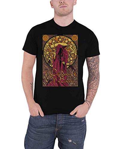 Children of Bodom T Shirt Nouveau Reaper Band Logo Nue offiziell Herren Schwarz von Children of Bodom