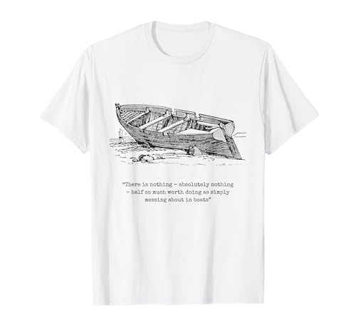 Wind in the Willows Buch Zitat Messing About in Boats Boys T-Shirt Wind in the Willows Buch Zitat Messing About in Boats Boys T-Shirt von Children's Vintage Book Literature Quotes Sailing