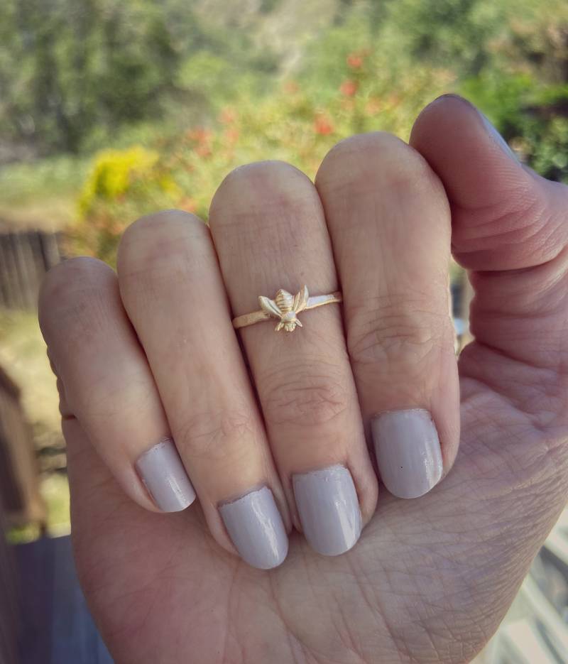 Bee Midi Ring ∙ Gold Filled Knöchelring Stapelring ∙Gehämmerter Bee Midi Ring ∙ Gold Filled Knöchelring Stapelring ∙Gehämmerter von ChildrenofFlowers