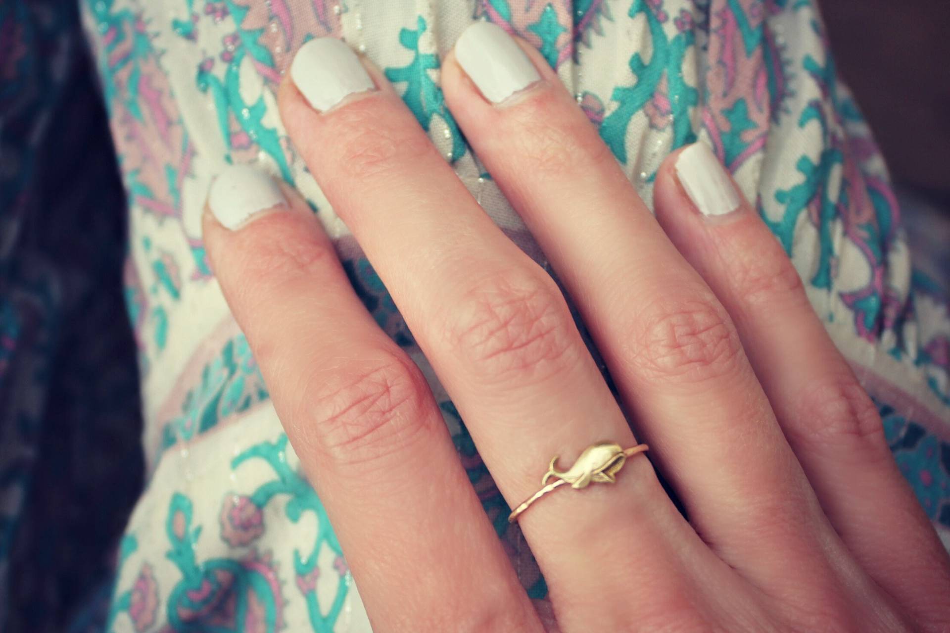 Gold Filled Stapelring, Wal Ring, Mit Messing von ChildrenofFlowers