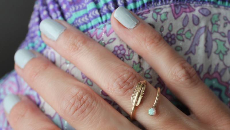 Gold Opal Ring ∙ Beilaufring Filled Gold Opal Ring ∙ Beilaufring Filled von ChildrenofFlowers