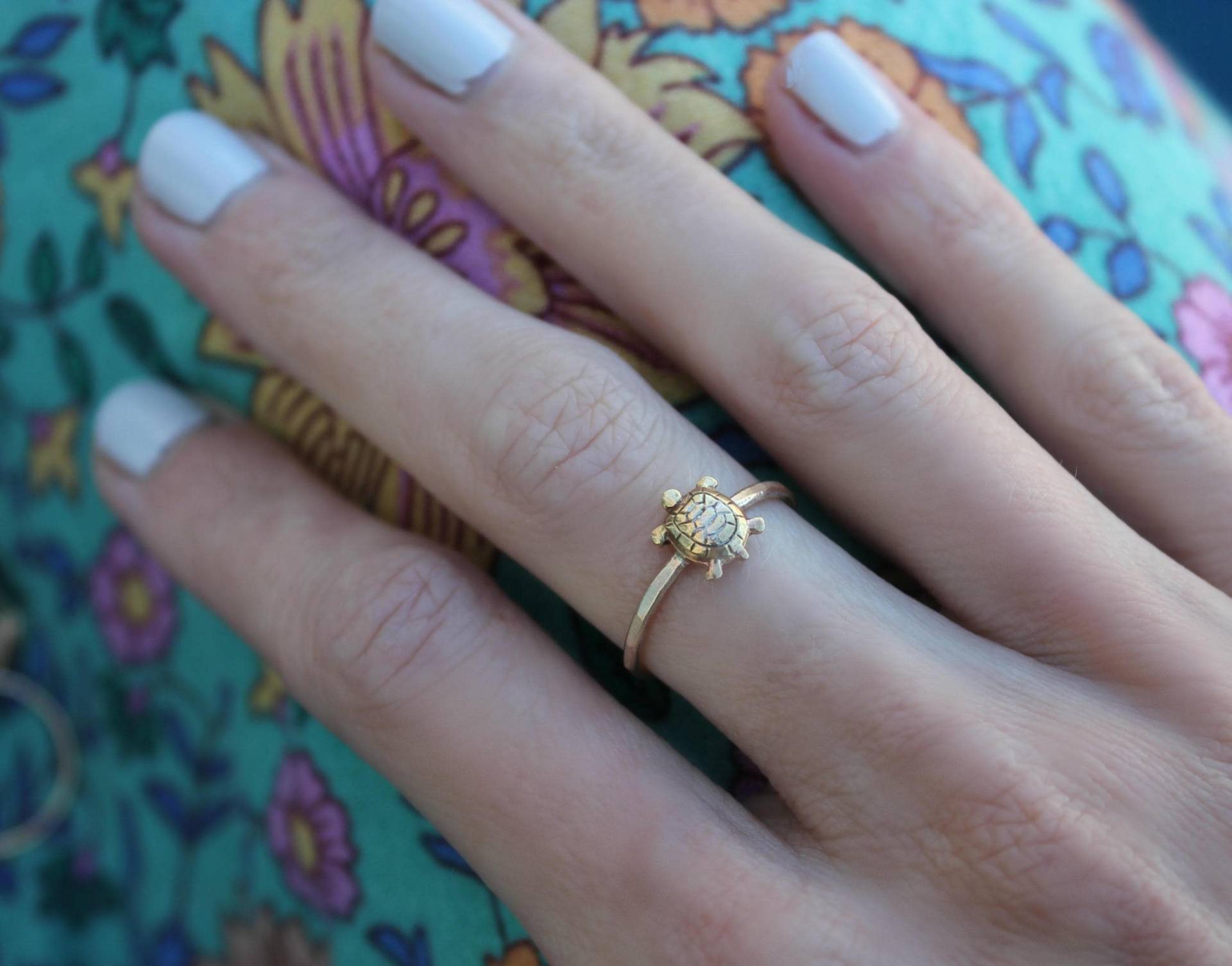 Gold Ring, Schildkröten Goldring ∙ 925 Sterling Silber Geschenke Unter 30, Ring von ChildrenofFlowers