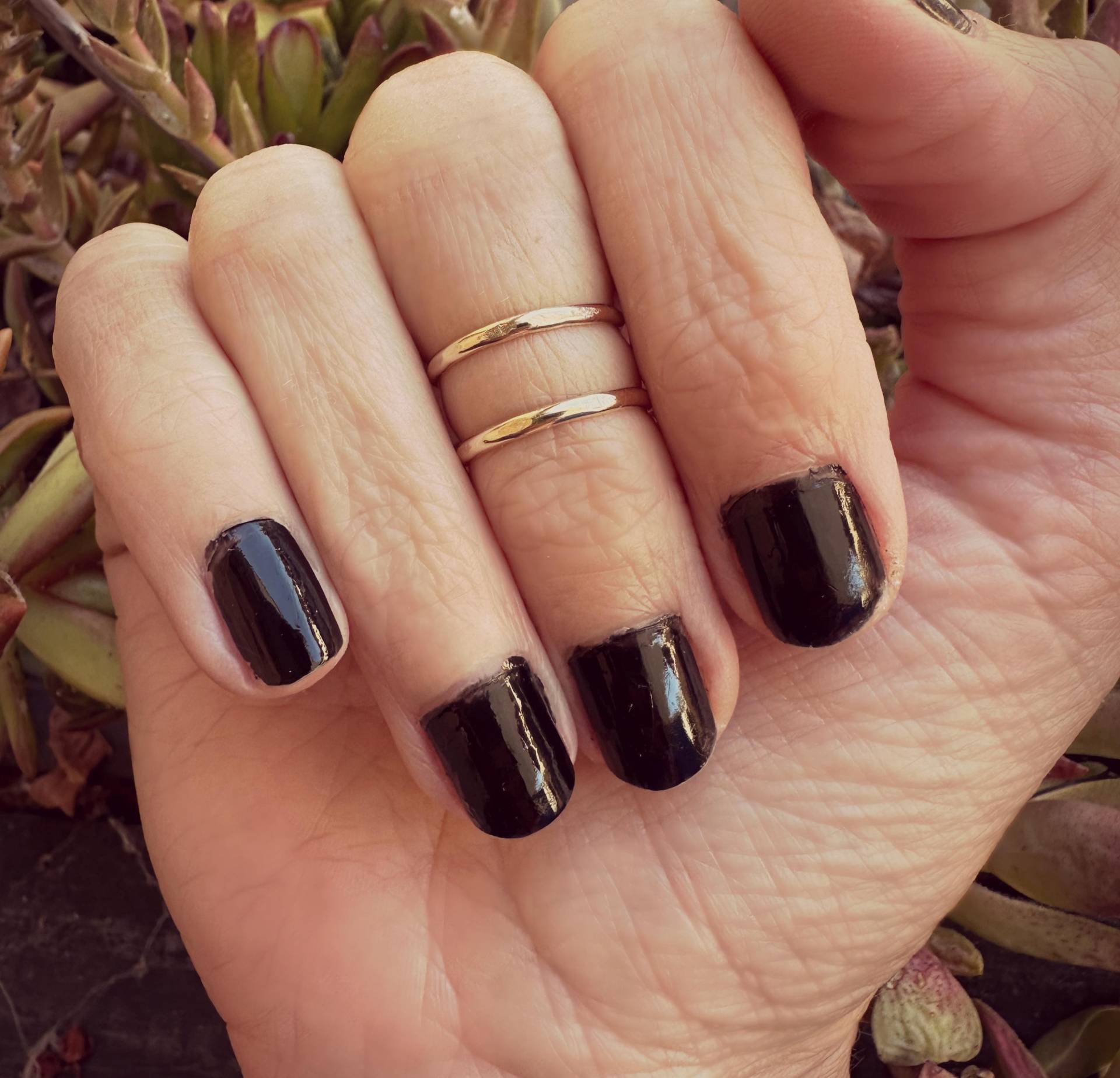 Goldring, Knuckle Ring, Gehämmerter Ring von ChildrenofFlowers
