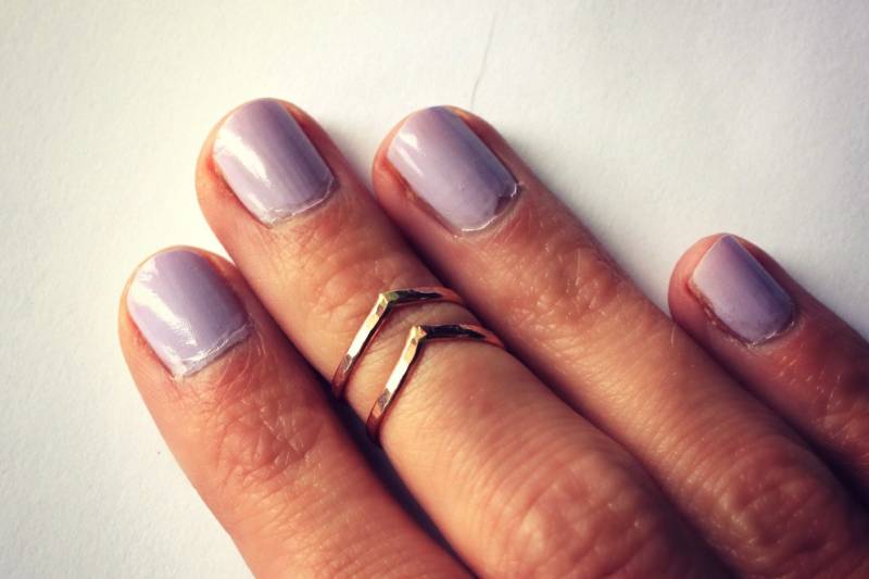 Midi Ringe, Knuckle Rose Gold Ring Set, Chevron Stapelringe - Ringe Midi Ringe, Knuckle Rose Gold Ring Set, Chevron Stapelringe - Ringe von ChildrenofFlowers