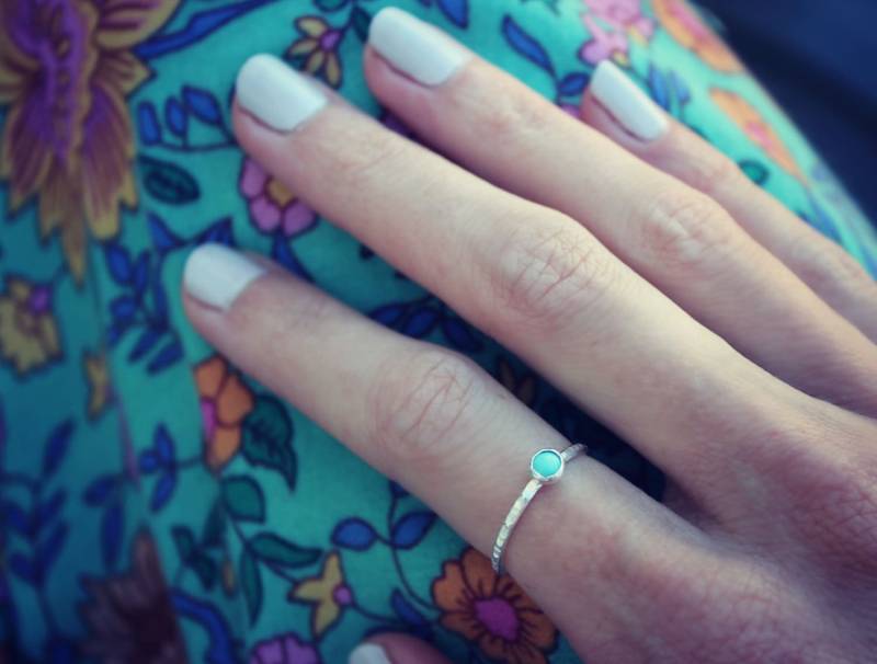 Sterling Silber Ring , Türkis Türkis, Ringe, Stapelringe Midi Ring, Knöchelring Ringe Sterling Silber Ring , Türkis Türkis, Ringe, Stapelringe Midi Ring, Knöchelring Ringe von ChildrenofFlowers
