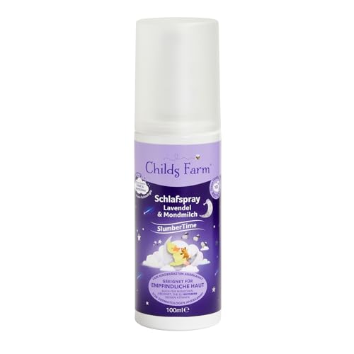 Childs Farm SlumberTime Schlafspray Lavendel und Mondmilch 100 ml | Schlafförderndes Duftspray für die Bettwäsche |Entspannend und beruhigend für Kinder ab 6 Monaten und älter. von Childs Farm