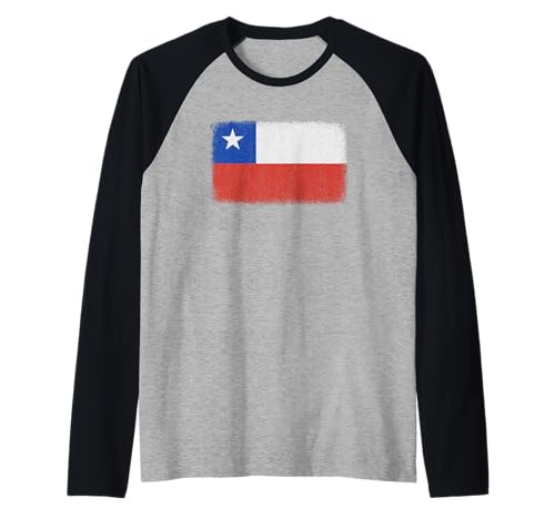 Chile Flag Grafik für Männer Frauen Kinder Raglan von Chile Flag Graphic Store