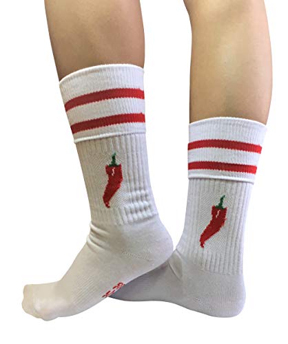 Socken 2 Paare Set Chilisocken Foodsocken Größe 43-46 unisex von Chili