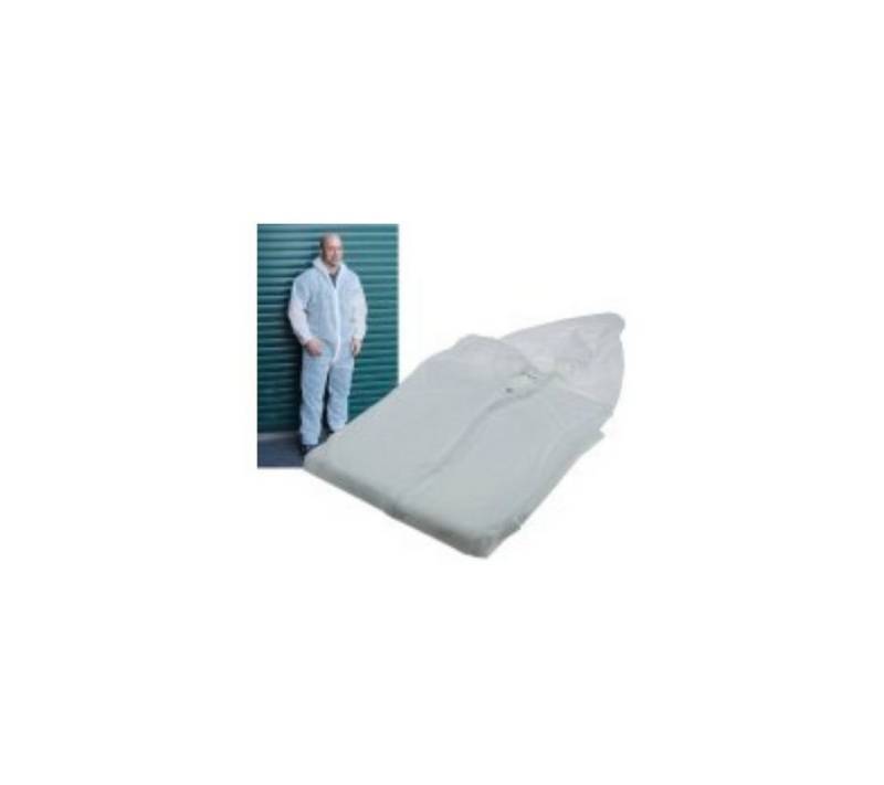 ChiliTec Erste-Hilfe-Koffer Einweg-Overall weiß XXL mi Reißverschluß & Kaputze von ChiliTec