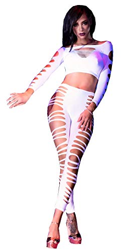 Chilirose Damen CONJUNTO CR-3654 Bekleidungsset, Blanco (Blanco), Estandar von Chilirose