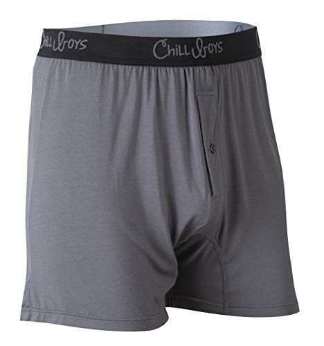 Chill Boys Herren Viskose aus Bambus-boxern Boxershorts, grau, L von Chill Boys