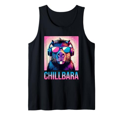 Capybara lustiges Chillbara Capy Lover Wasserschwein Männer Tank Top Capybara lustiges Chillbara Capy Lover Wasserschwein Männer Tank Top von Chill I Retro Capybara I Bro I Dj I Capybaras