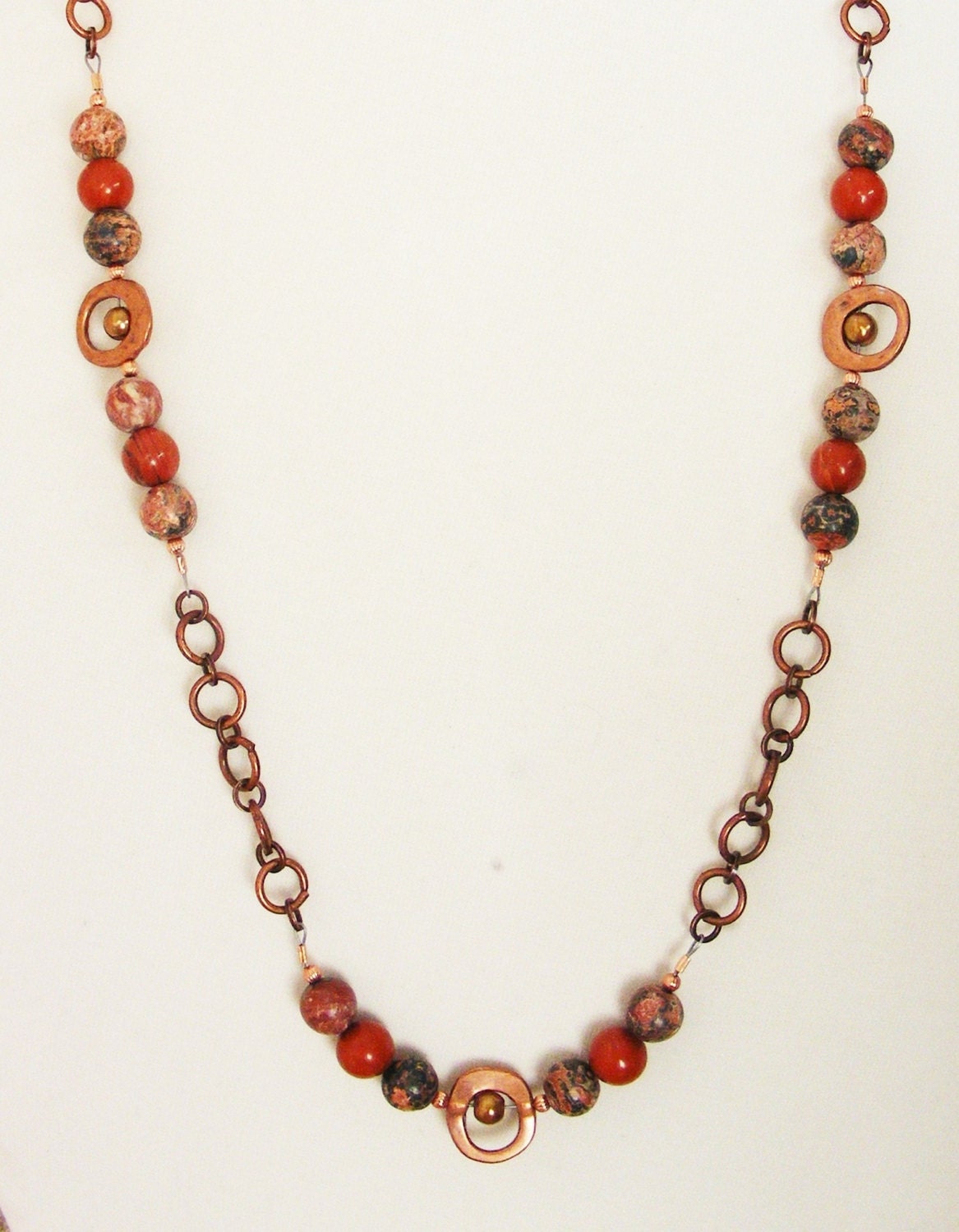 Southwestern Halskette, Rost, Kupfer, Orange, Rot, Wüste, Sonnenuntergang Southwestern Halskette, Rost, Kupfer, Orange, Rot, Wüste, Sonnenuntergang von ChillasWalkBoutique