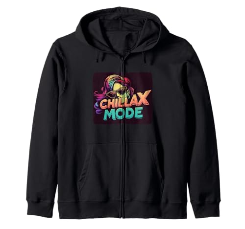 Lustiges Mädchen im Chillax-Modus Kapuzenjacke von Chillax Mode