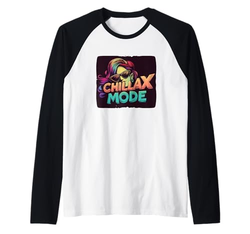 Lustiges Mädchen im Chillax-Modus Raglan von Chillax Mode