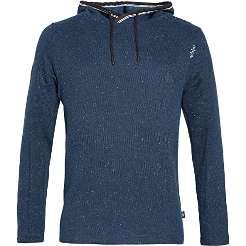 Chillaz Alicante Logo Hoody Kapuzenpullover Herren Hoodie Herrenpullover Klettern (Dark-Blue-Melange, M) von Chillaz